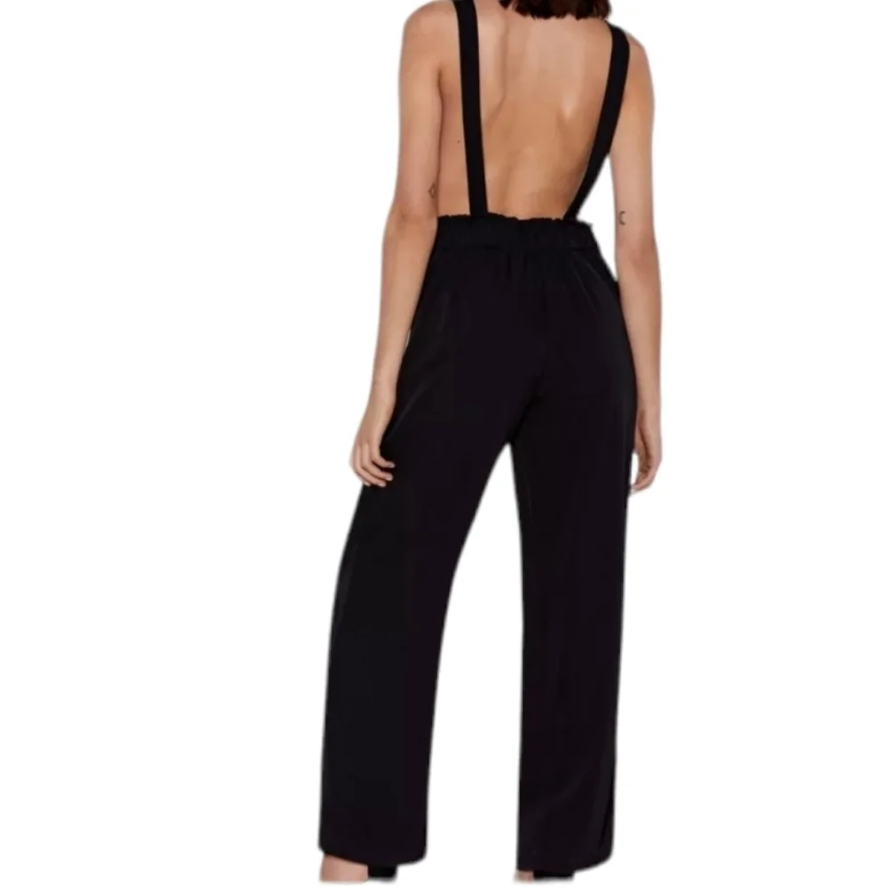 NASTY GAL New Black jumpsuit overall L - Picture 3 of 12